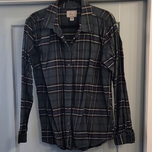 G.H. Bass & Co. Men's Green Plaid Button Down Shirt